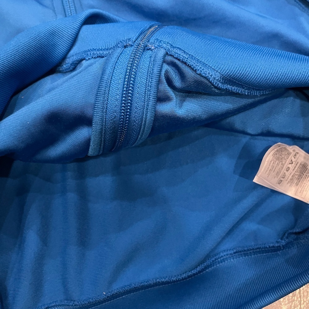 [M]Adidas Original Men Blue and Black Track Performance Jacket - Picture 8 of 9